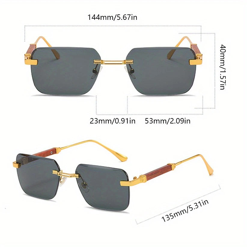 Elegant Unisex Gradient Frameless Glasses