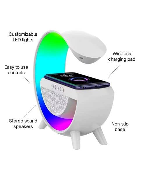 G-Shape Multifunction Table Lamp With Wireless Charger